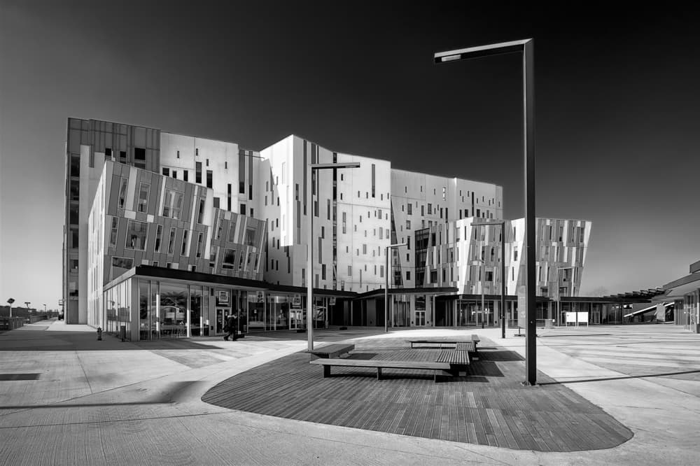 Modern Urban Architecture by Fiorenzo Rondi — canvas wall art