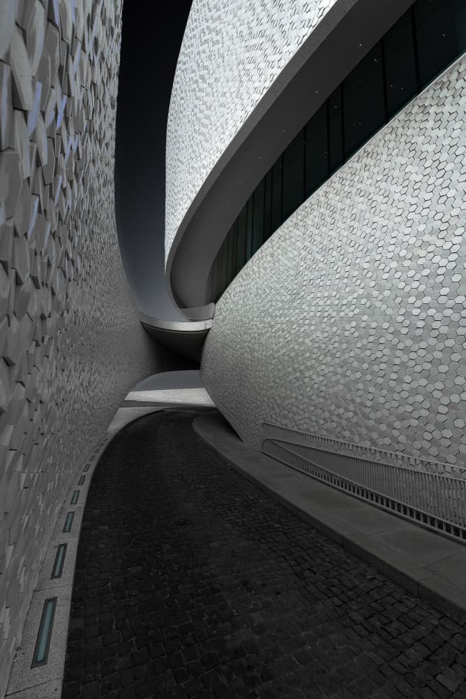 Modern Architectural Curves by Jorge Pimenta — canvas wall art