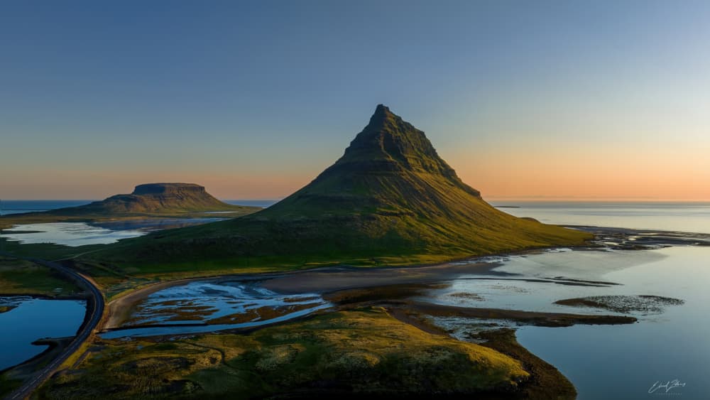Golden Hour Kirkjufell by Elaad Zolberg — canvas wall art