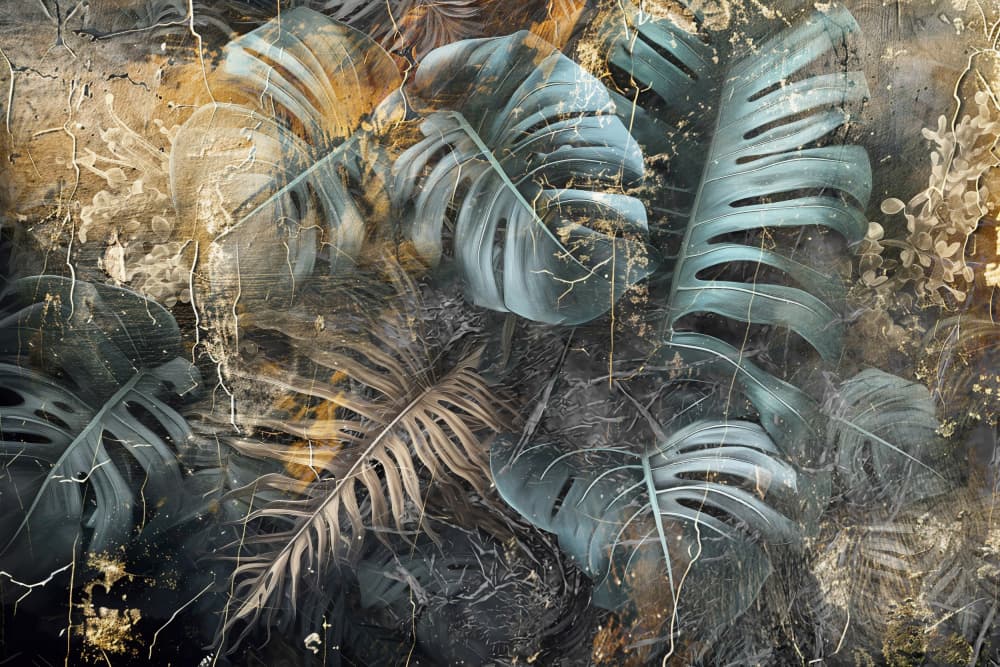 Dark Tropical Foliage by Rafal Kulik — canvas wall art