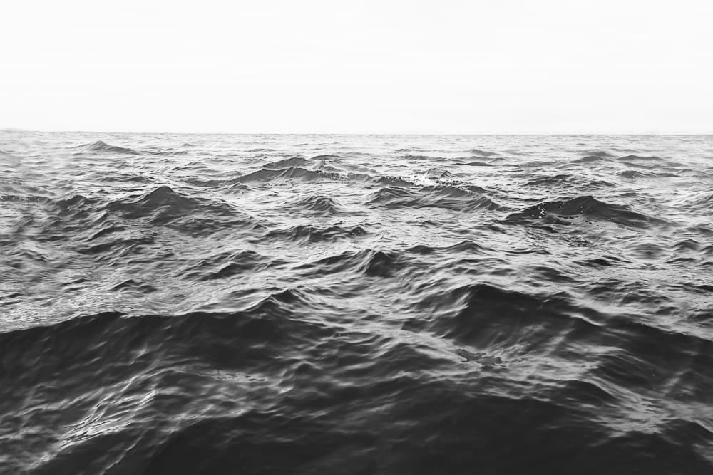 Wavy Horizon BW by Kathrin Pienaar — canvas wall art