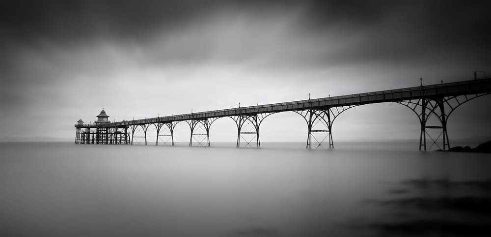 Misty Ocean Pier by Catalin Alexandru — canvas wall art