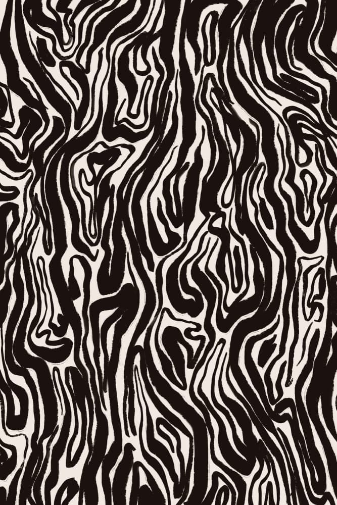 Zebra Waves by Treechild — canvas wall art