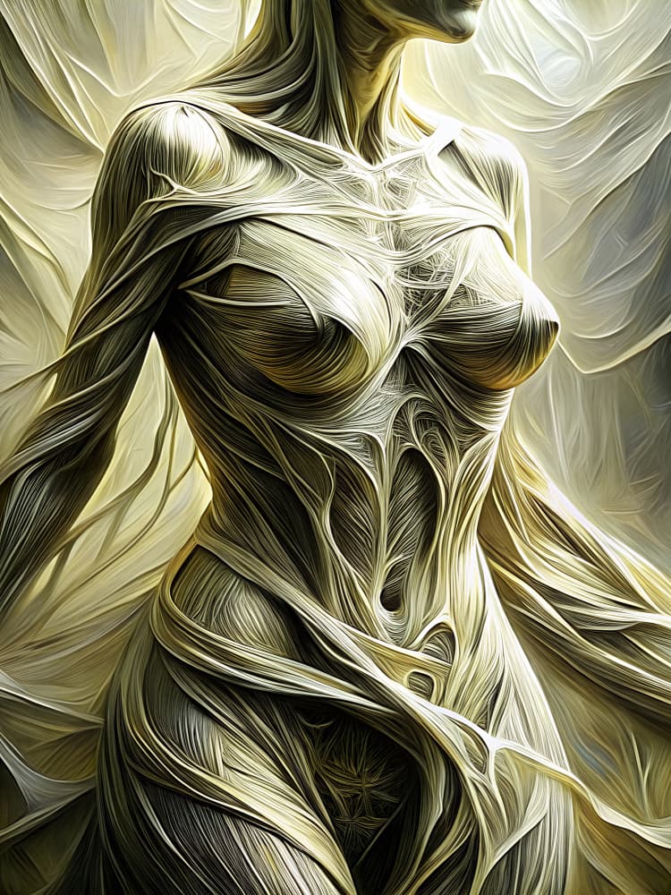 Graceful Ethereal Form by Miguel Bruzual — canvas wall art