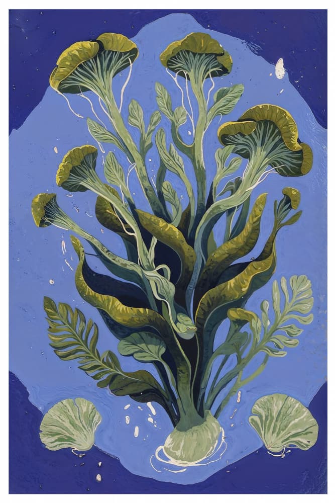 Oceanic Plants by THE MIUUS STUDIO — canvas wall art