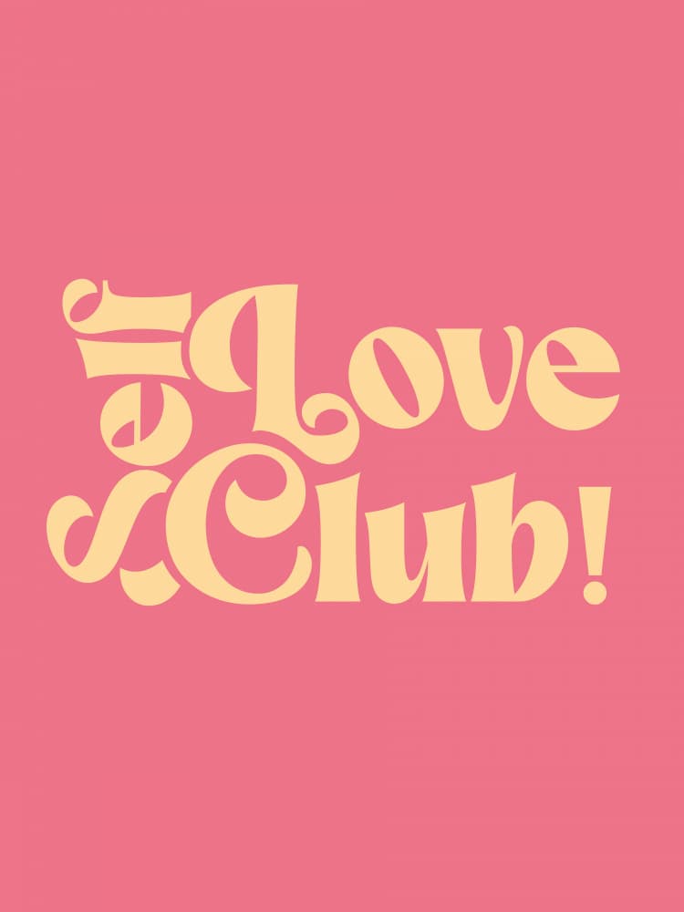Retro Love Club by Prints by Ayleen — canvas wall art