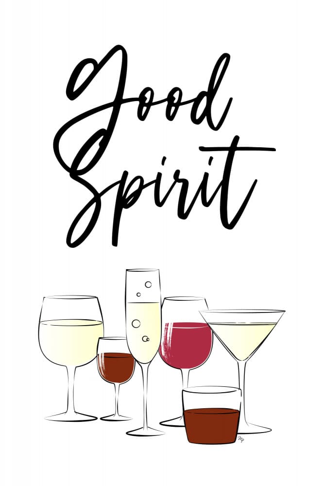 Good Spirit Beverages by Martina — canvas wall art