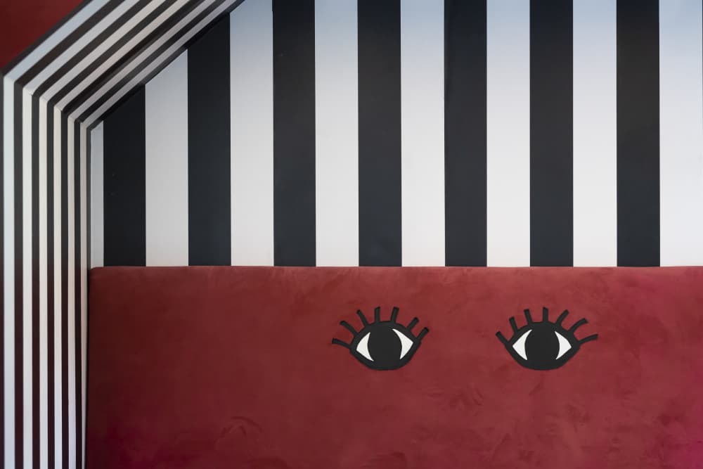 Quirky Striped Eyes by Greetje van Son — canvas wall art