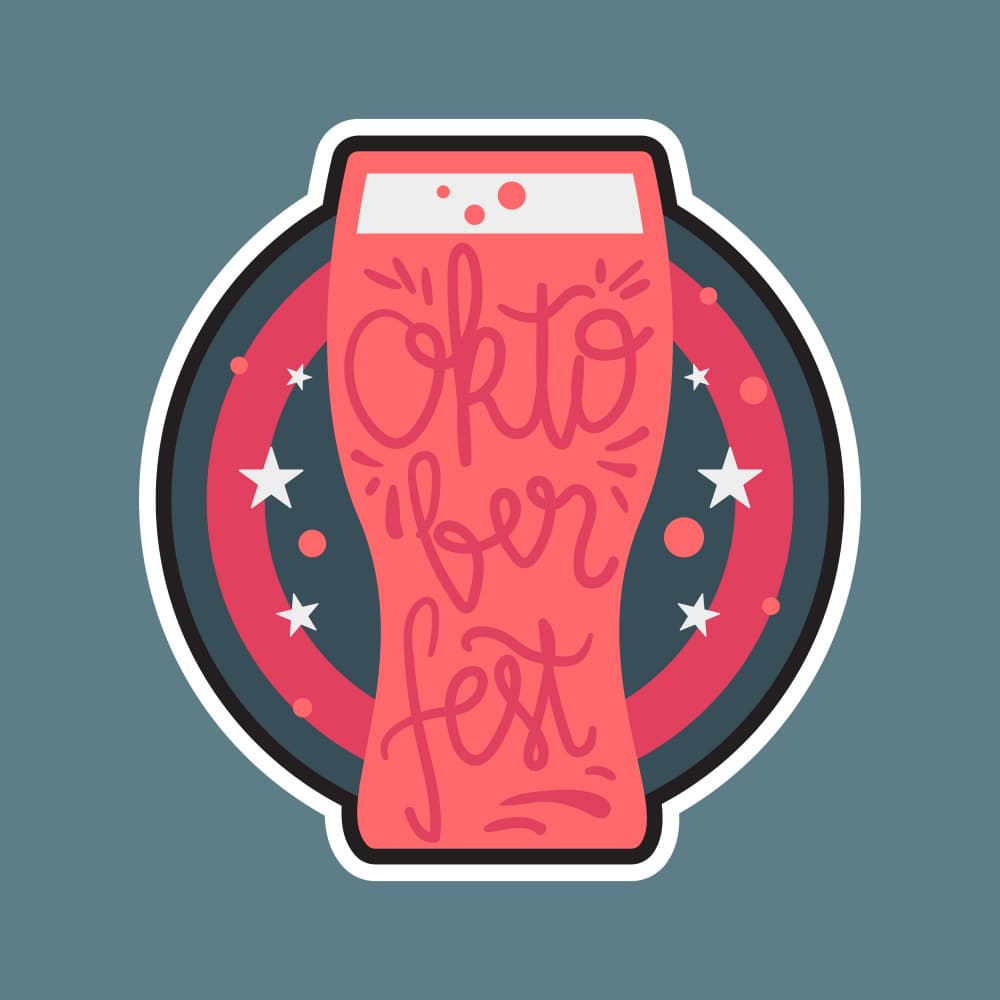 Oktoberfest Beer Glass by Marika Barsrsind — canvas wall art