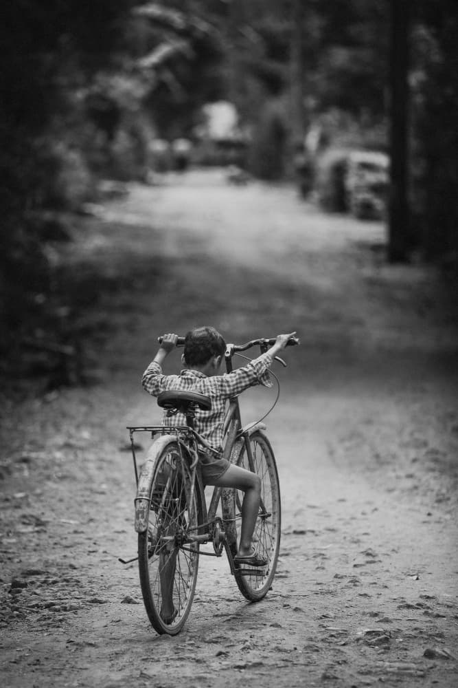 Childhood Bike Ride by António Carreira — canvas wall art