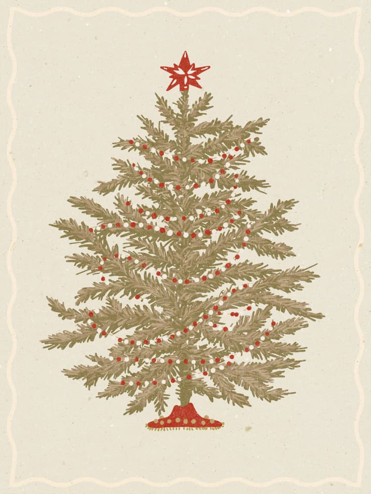 Christmas tree 02 by NKTN — canvas wall art