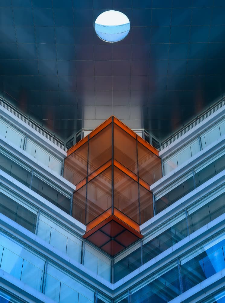 Modern Architectural Geometry by Carlos Hernandez Martinez — canvas wall art