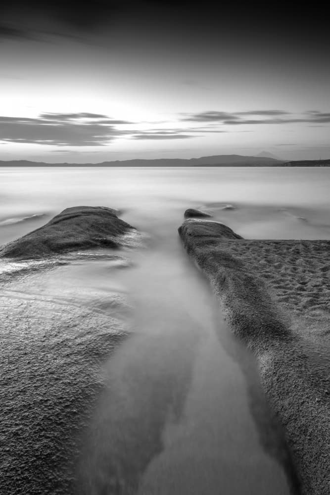 Serene Coastal Flow by Catalin Baican — canvas wall art