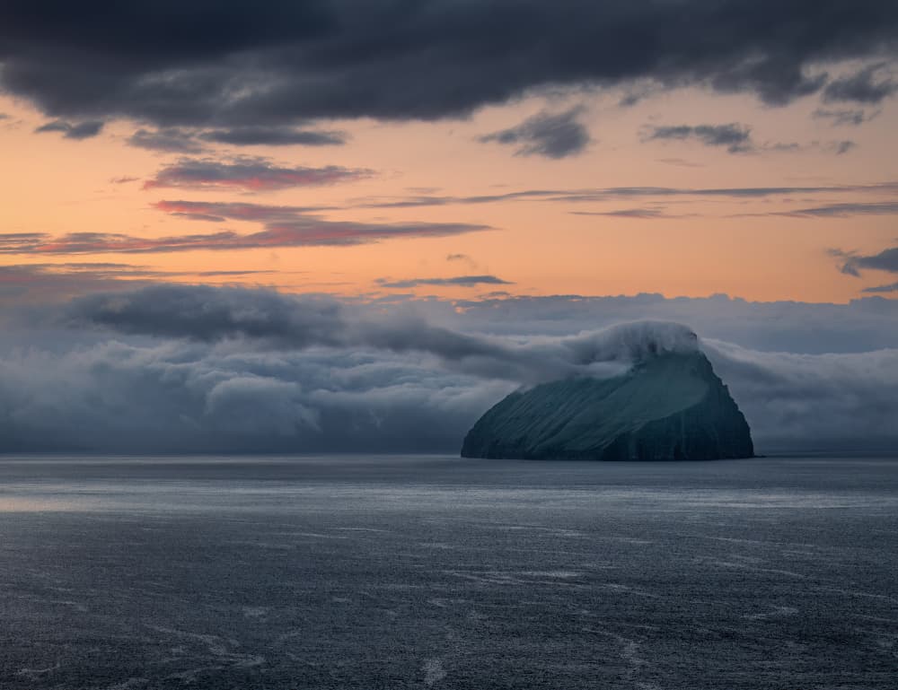 Moody Island Twilight by Haim Rosenfeld — canvas wall art