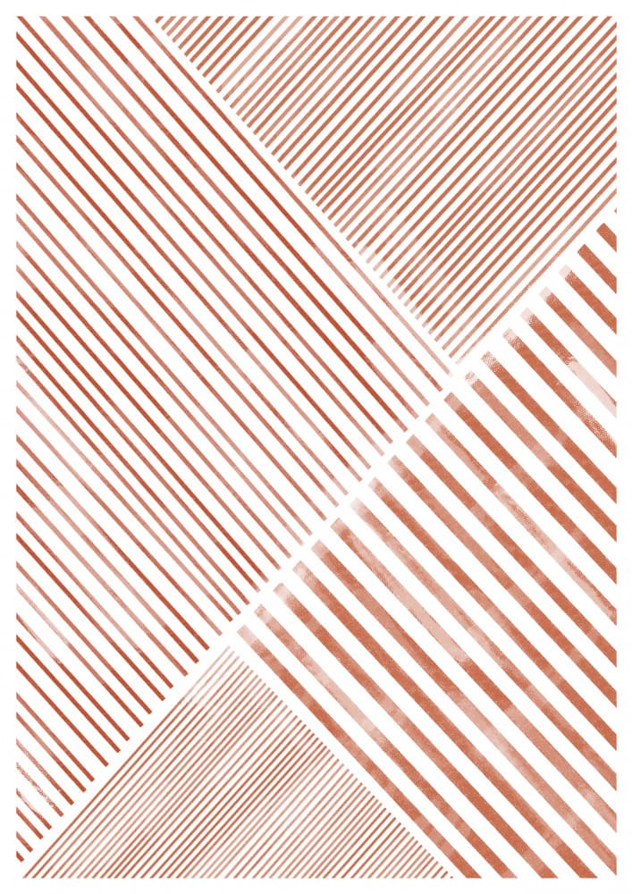 Crimson Stripes Dance by THE MIUUS STUDIO — canvas wall art