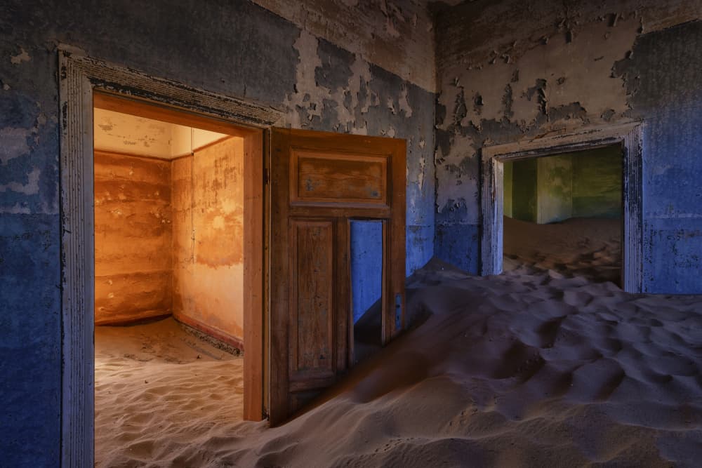 Abandoned Desert Rooms by Michael Zheng — canvas wall art