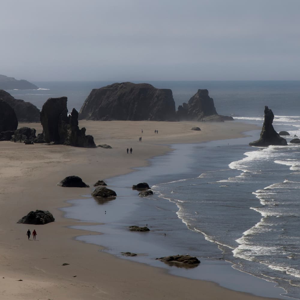 Coastal Rocks Beach Walk by Amnon Eichelberg — canvas wall art