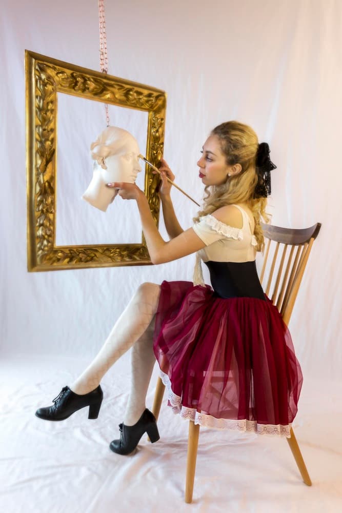 Artist Painting Muse by Tony08 — canvas wall art