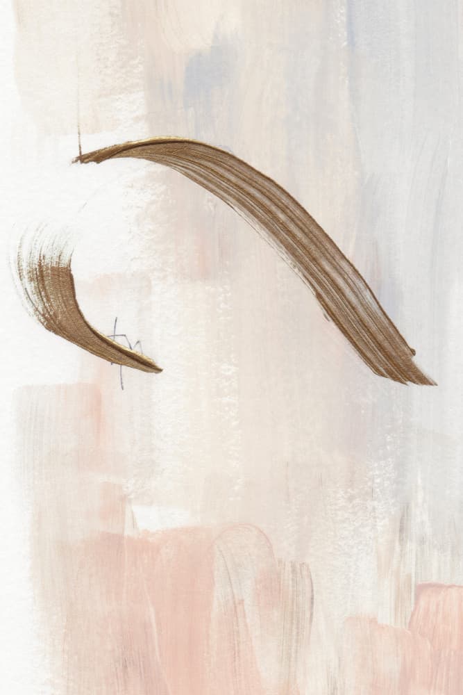 Elegant Brushstrokes in Earthy Tones by uplusmestudio — canvas wall art