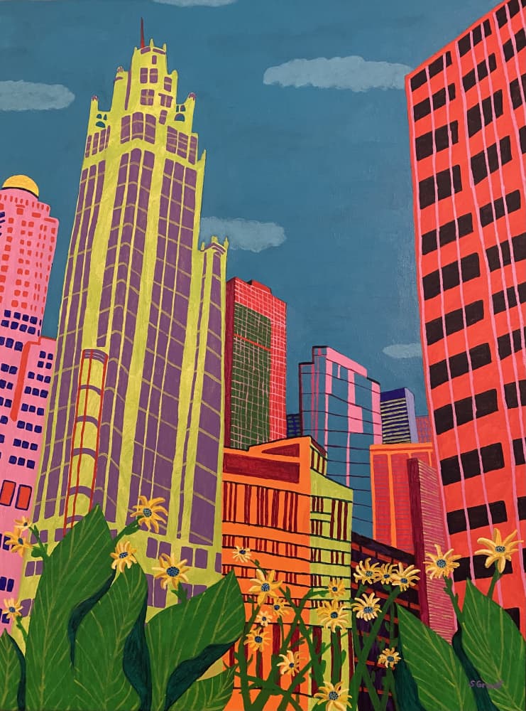 Spring in Chicago by Sue Graef — canvas wall art