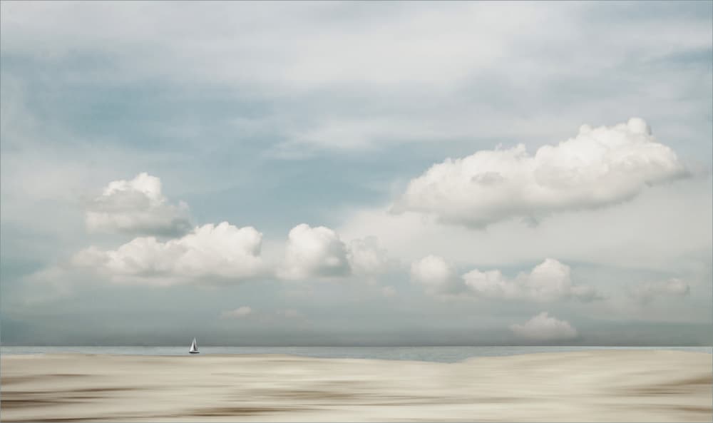 Peaceful Sailboat Sky by Gilbert Claes — canvas wall art