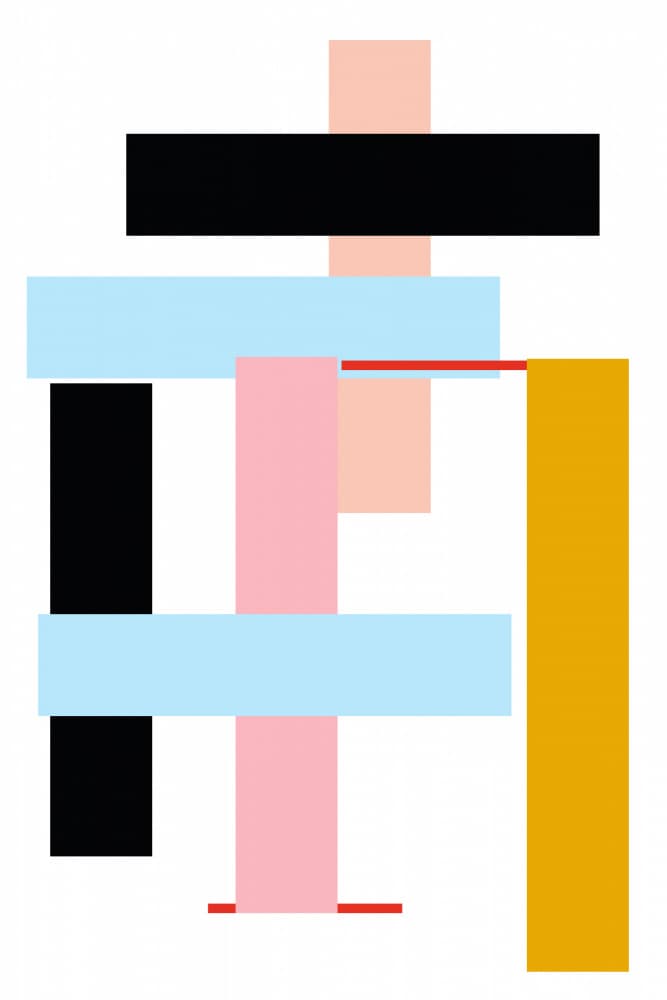 Abstract Color Blocks by cartissi — canvas wall art