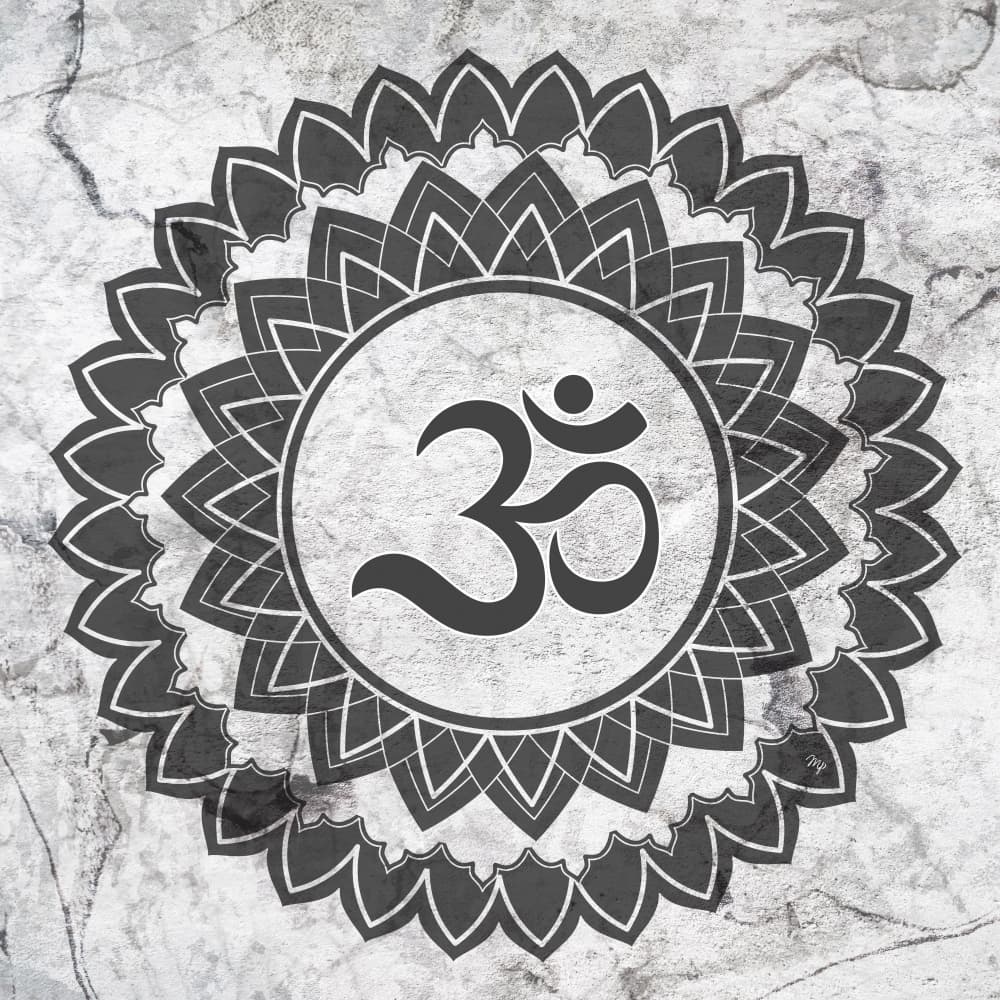 Spiritual Om Mandala by Martina — canvas wall art