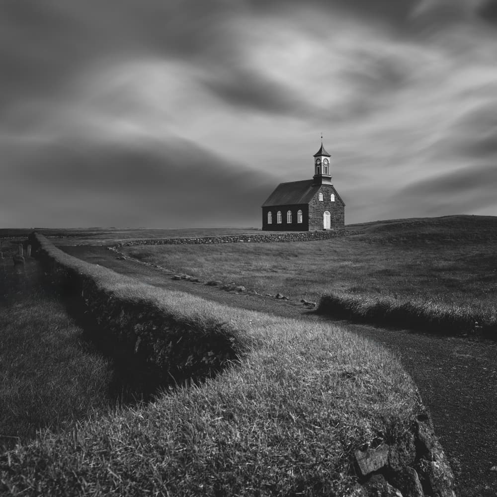 Timeless Church on Hill by Aidong Ning — canvas wall art