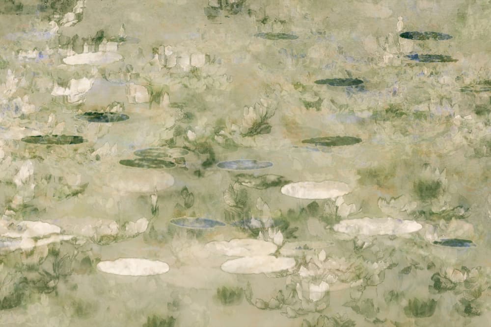 The park pond by Nel Talen — canvas wall art