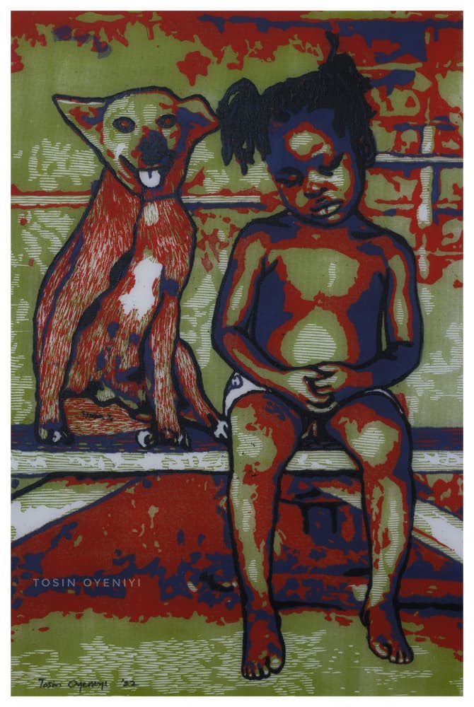 Childhood Companions by Tosin Oyeniyi — canvas wall art