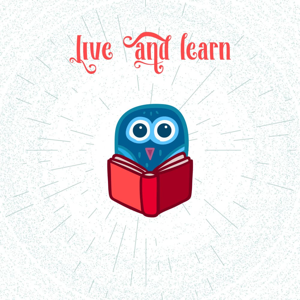 Live And Learn Owl by Marika Barsrsind — canvas wall art