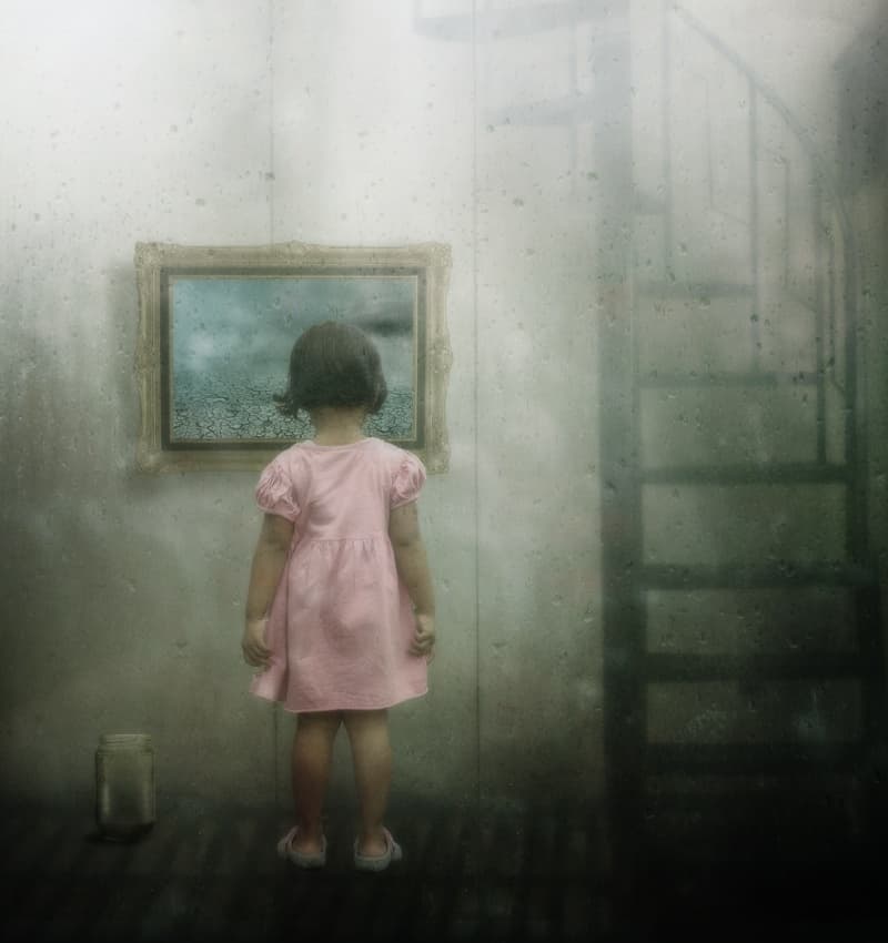 Girl's Dreamy View by Hari Sulistiawan — canvas wall art