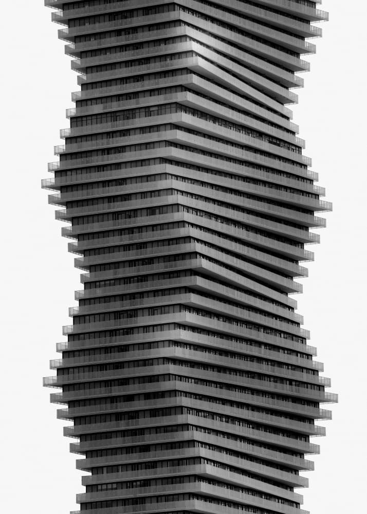 Twisted Modern Building by Ivan Huang — canvas wall art