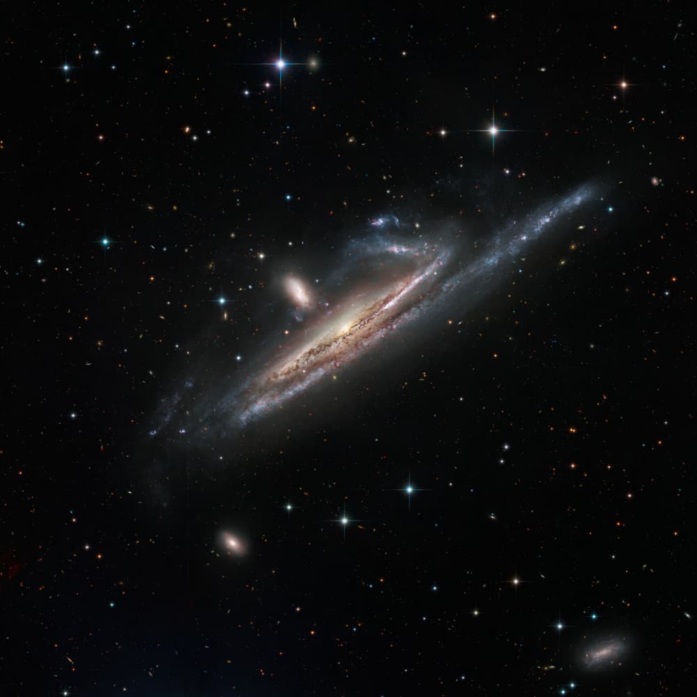 Cosmic Dance of Galaxies by Vikas Chander — canvas wall art