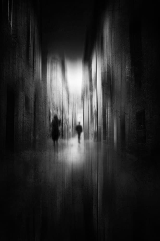 Mysterious Street Walk by Nicodemo Quaglia — canvas wall art