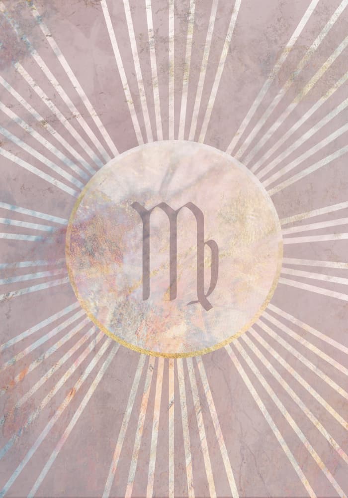 Mystic Virgo Sign by Sarah Manovski — canvas wall art