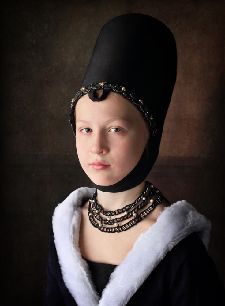 Elegant Renaissance Girl by Victoria  Glinka — canvas wall art