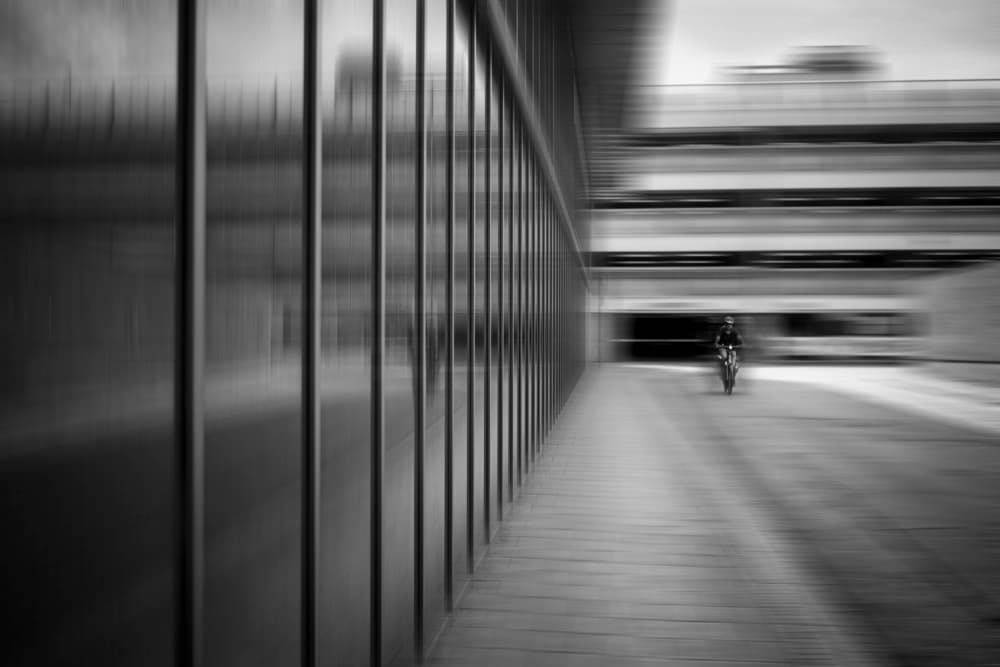 Motion Blur Motorcycle by Jan Rauwerdink — canvas wall art