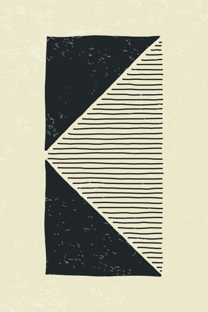 Textured Geometric Balance by jay stanley — canvas wall art