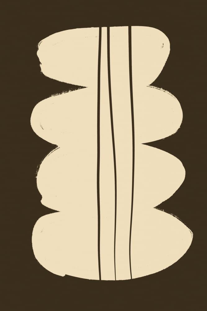 Curved Lines Harmony by Treechild — canvas wall art
