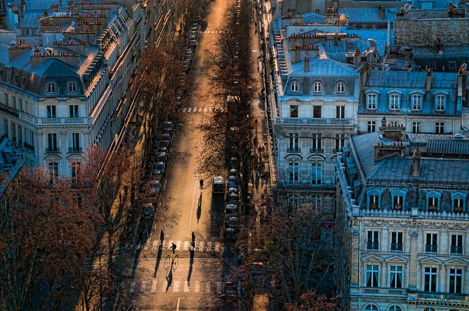 Elegant Paris Avenue by Gerald Bloch — canvas wall art