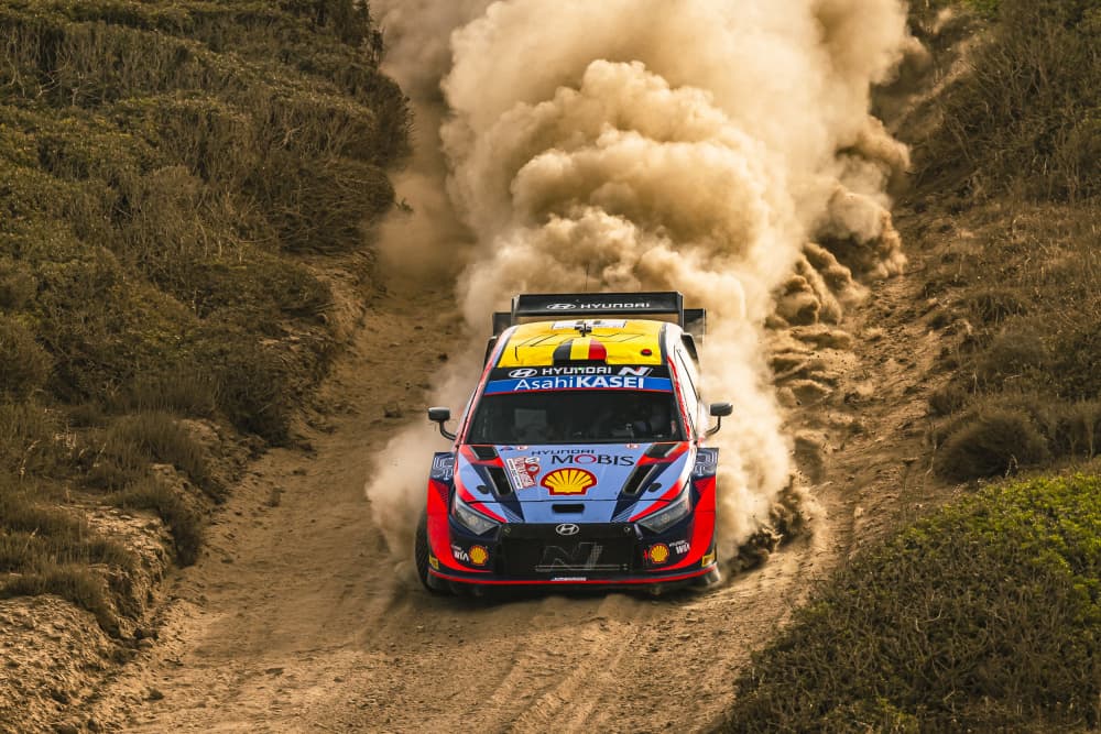 Rally Car Dust Cloud by ATTILA SZABO — canvas wall art
