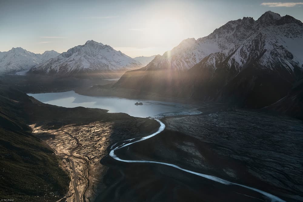 Tasman Valley by Yan Zhang — canvas wall art