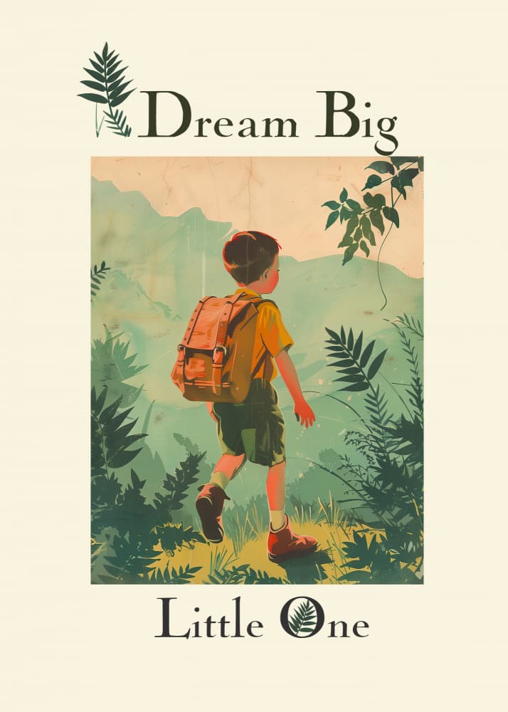 Dream Big Little Explorer by Pictufy Studio IV — canvas wall art