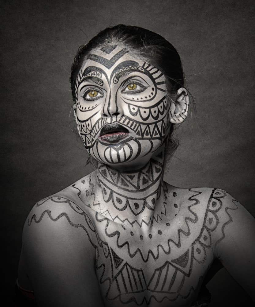 Striking Tribal Beauty by PARTHA BHATTACHARYYA — canvas wall art