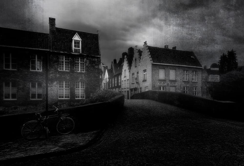 Quiet European Street by Wim Schuurmans — canvas wall art