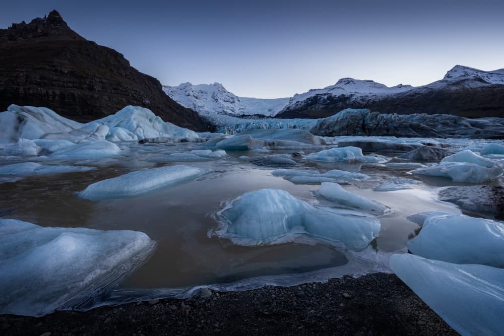 Twilight Glacier Lagoon by Ivan Macia — canvas wall art