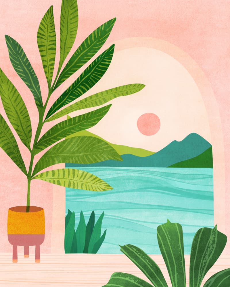 Vacation Views by Kristian Gallagher — canvas wall art