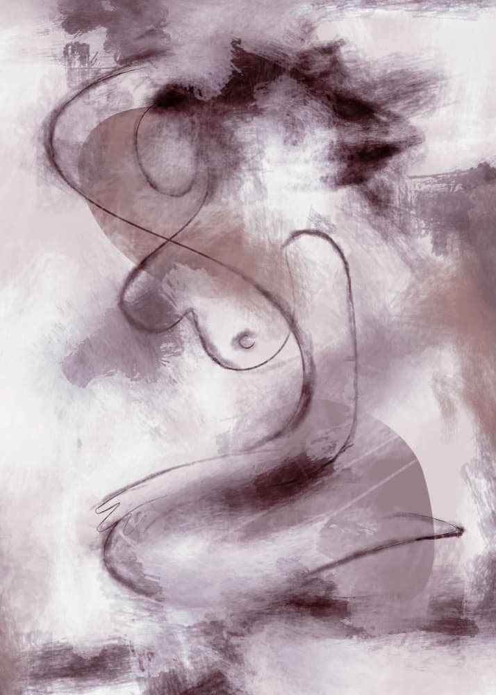 Thoughtful Feminine Form by Pictufy Studio II — canvas wall art