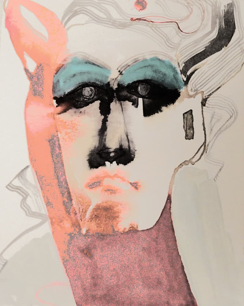 Bold Abstract Portrait by Doris Schmitz — canvas wall art
